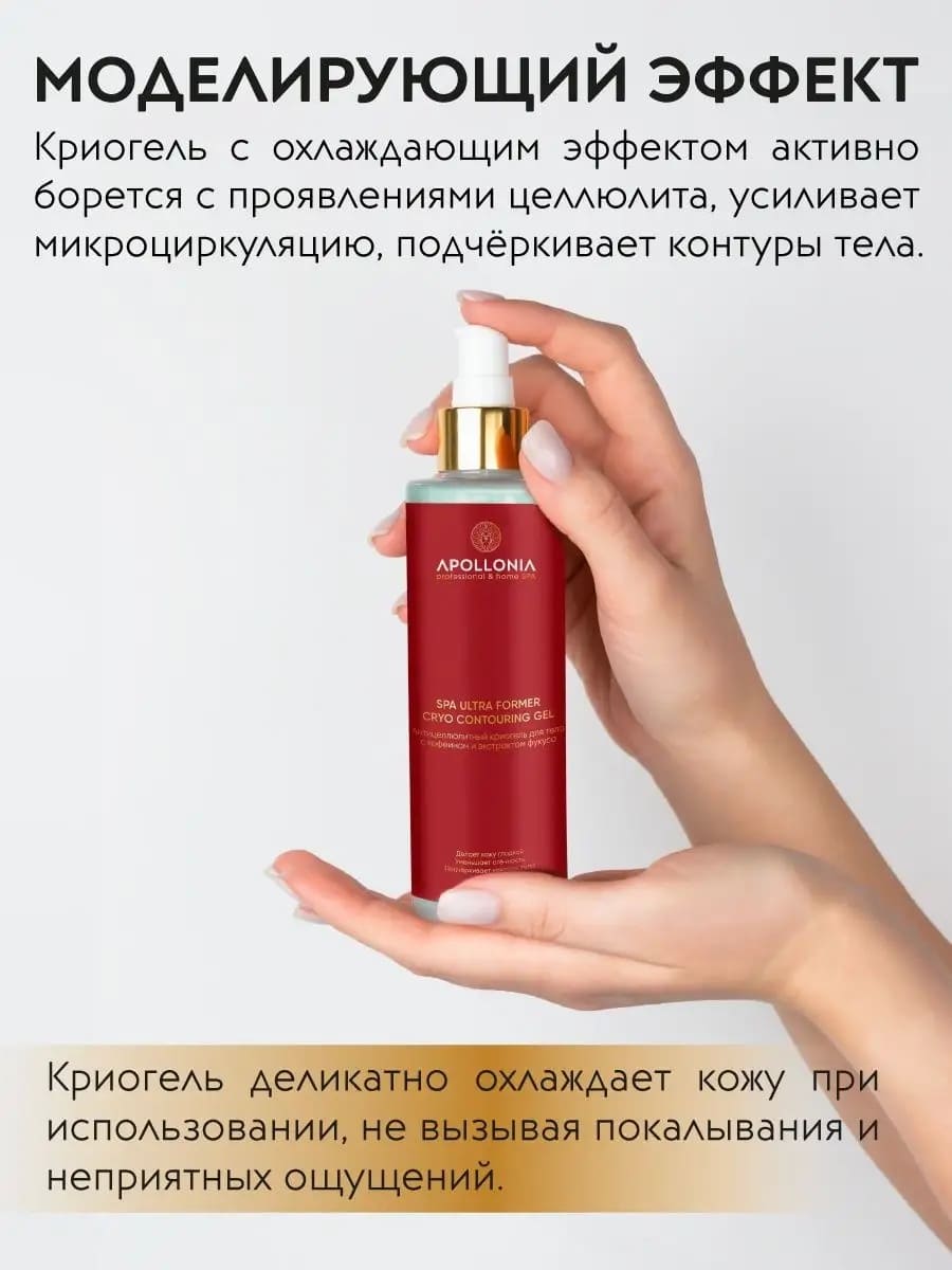APOLLONIA SPA ULTRA FORMER CRYO CONTOURING GEL Антицеллюлитный криогель для тела 200мл