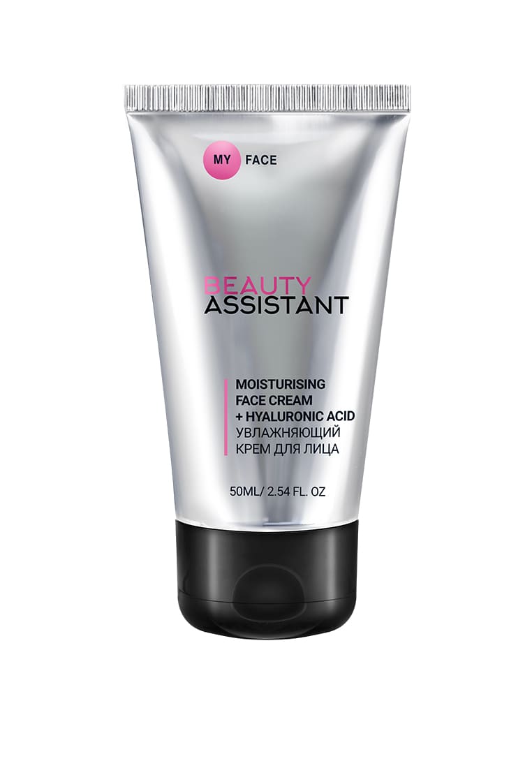 BEAUTY ASSISTANT MY FACE MOISTURISING FACE CREAM + HYALURONIC ACID Увлажняющий крем для лица 50ml