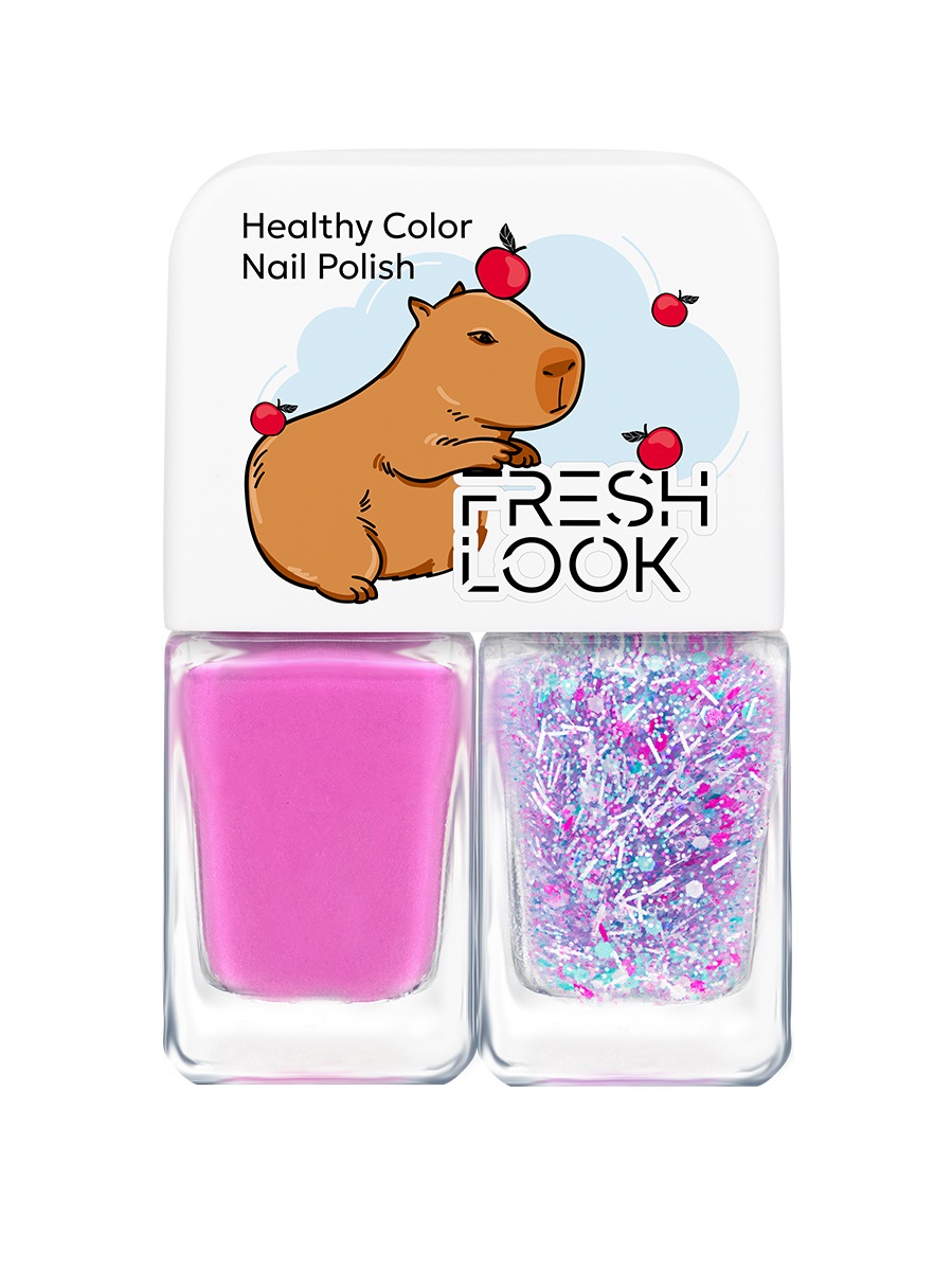 FRESH LOOK Набор лаков для ногтей Healthy Color Nail Polish Set №2 (лак 3, 4) NEW
