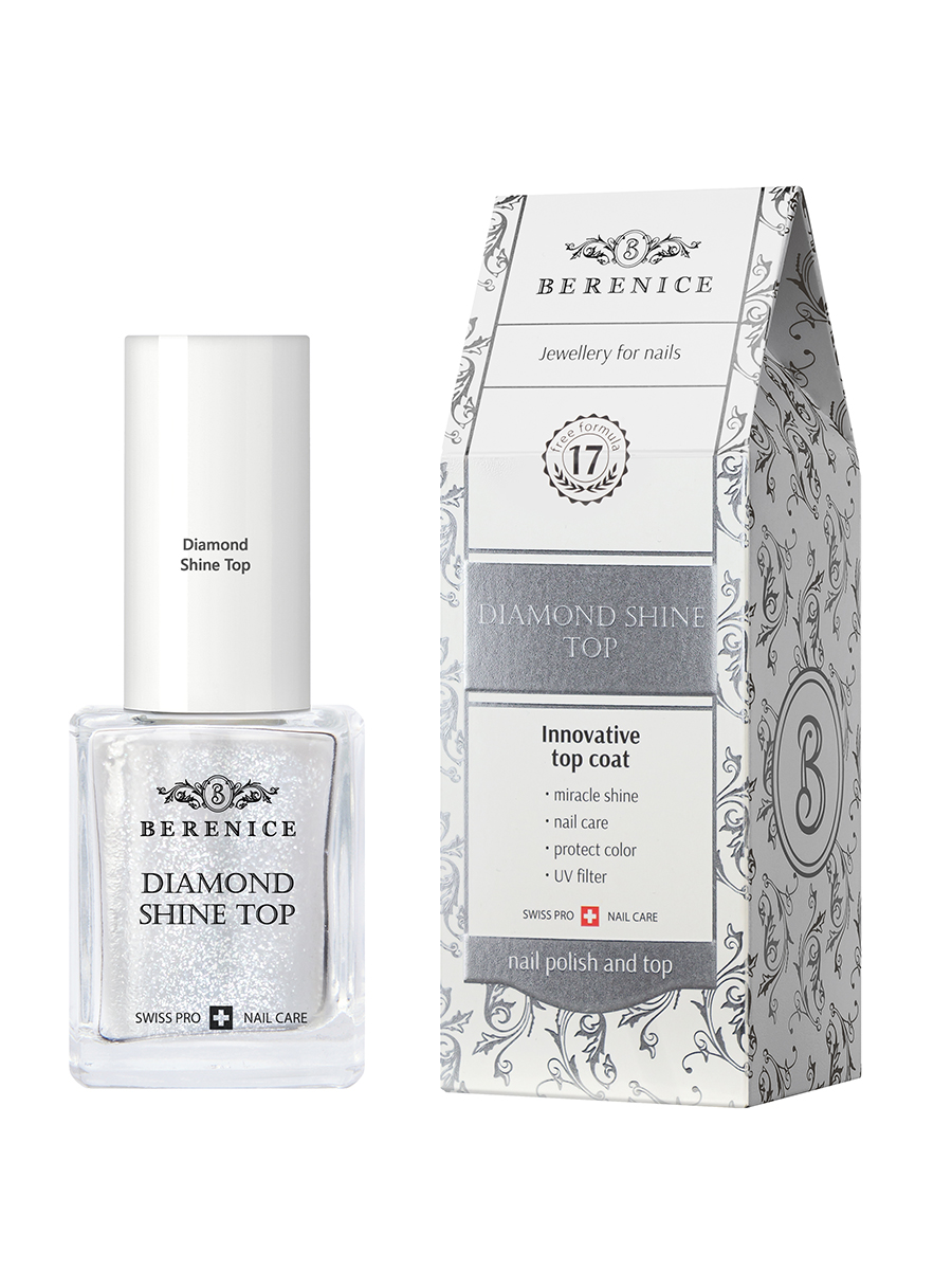 BERENICE Топ для сохранения цвета лака и придания блеска ногтям "Diamond Shine Top"