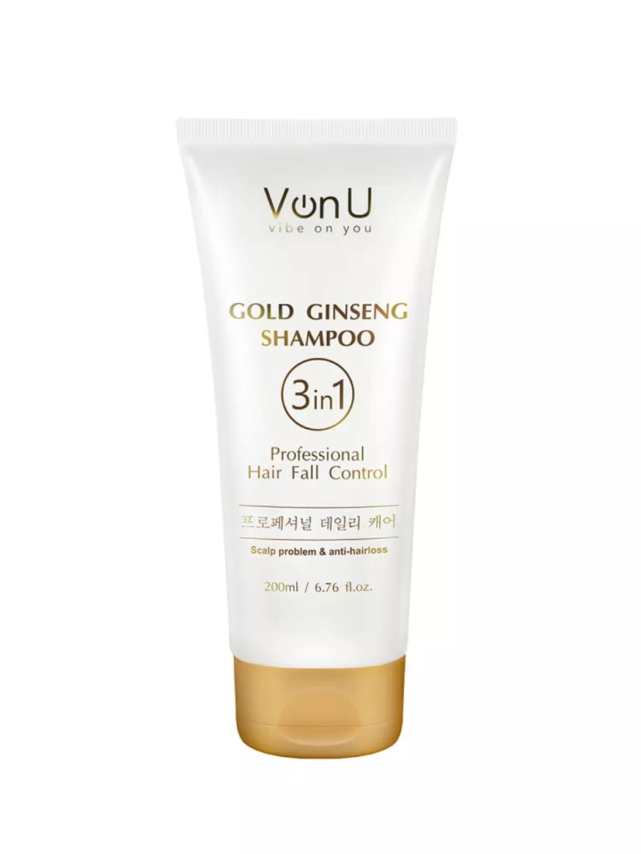 Шампунь для волос с экстрактом золотого женьшеня Ginseng Gold Shampoo ( NEW) 200 мл