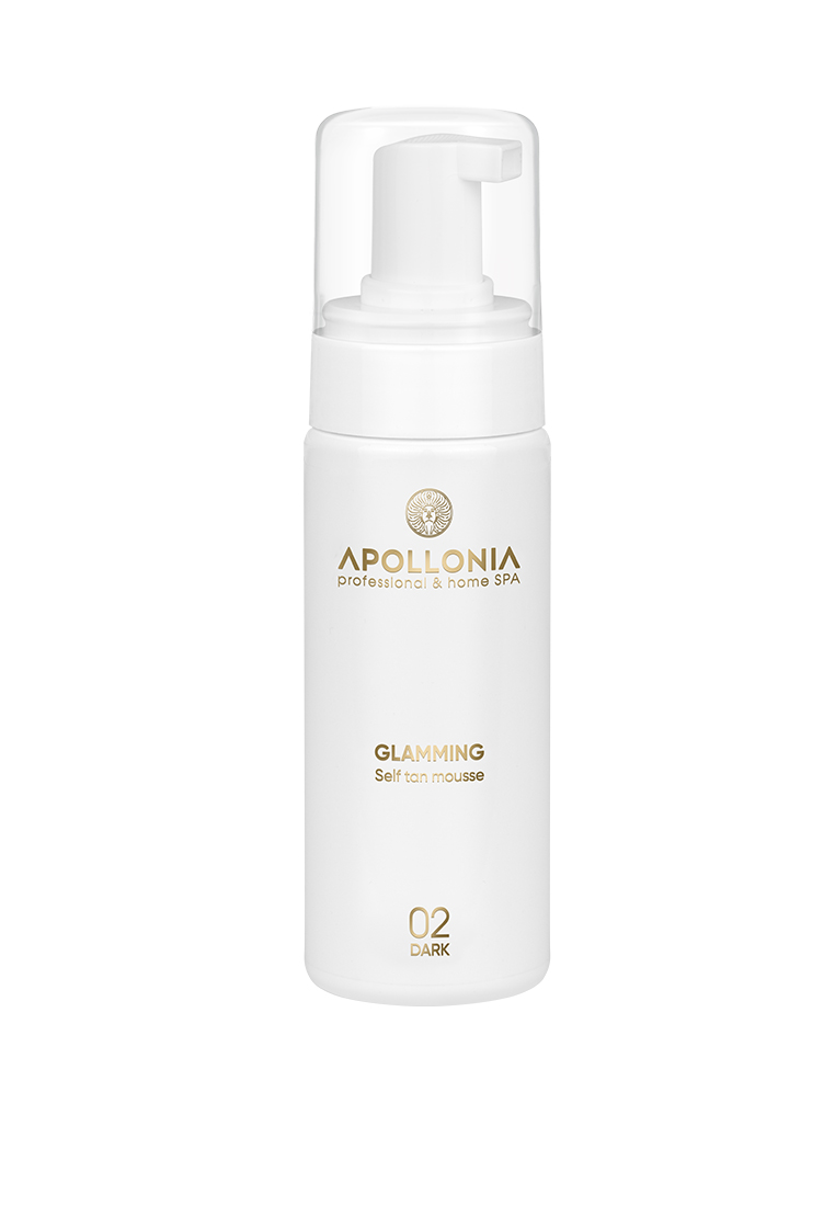 APOLLONIA GLAMMING SELF TAN MOUSSE DARK Мусс-автозагар для тела тёмный тон