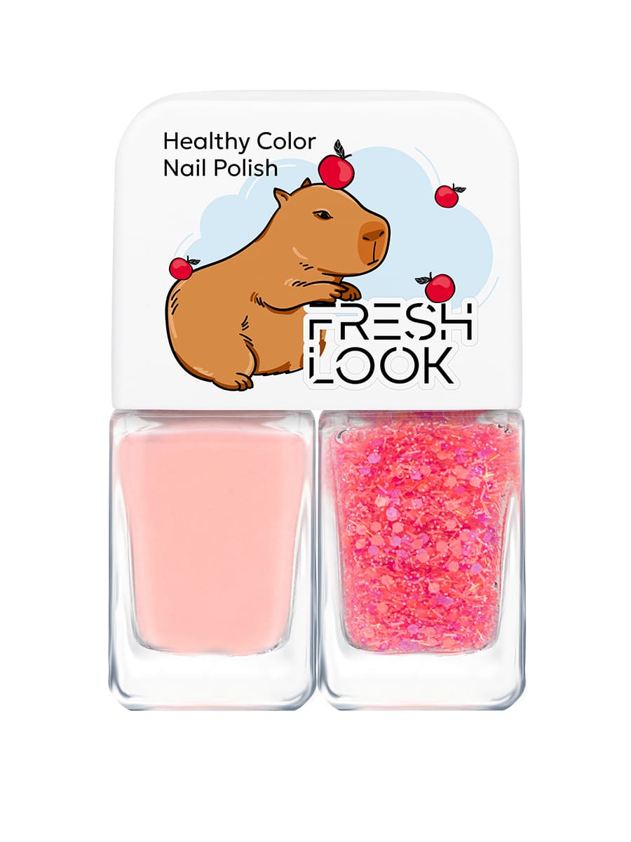 FRESH LOOK Набор лаков для ногтей Healthy Color Nail Polish Set №1 (лак 1, 2)