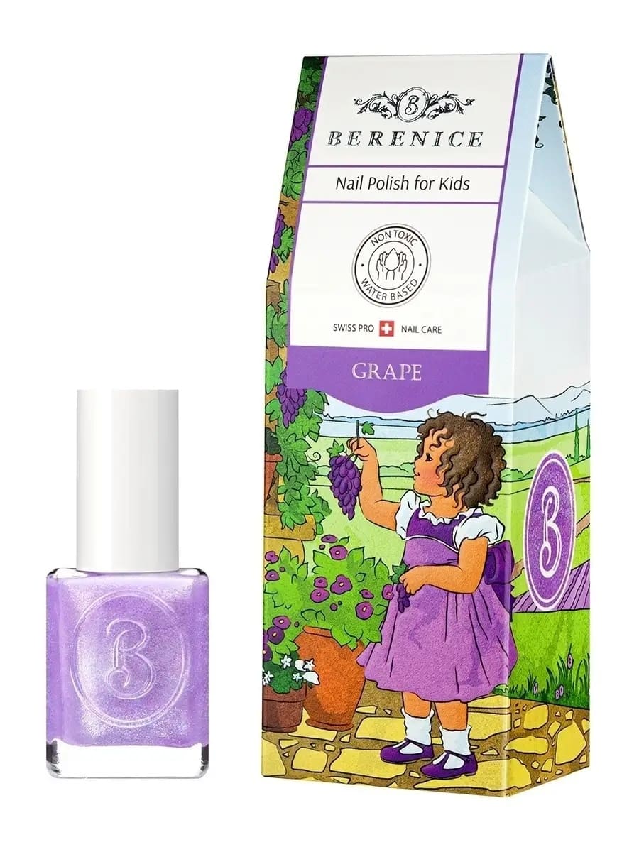 Лак для ногтей детский на водной основе Little Berenice 01 Aloe vera