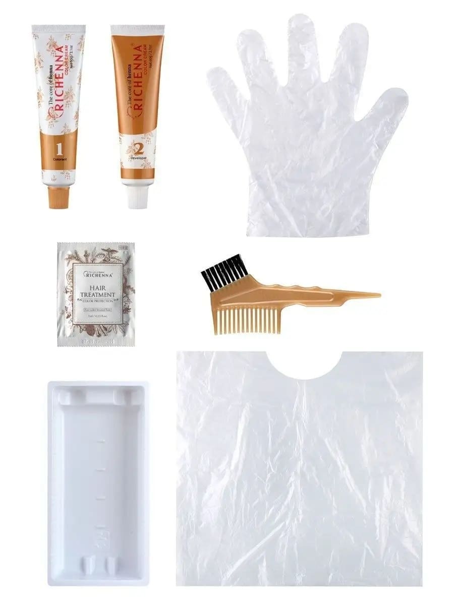 Richenna Крем-краска для волос с хной № 3N (Dark Brown) (новая упаковка)