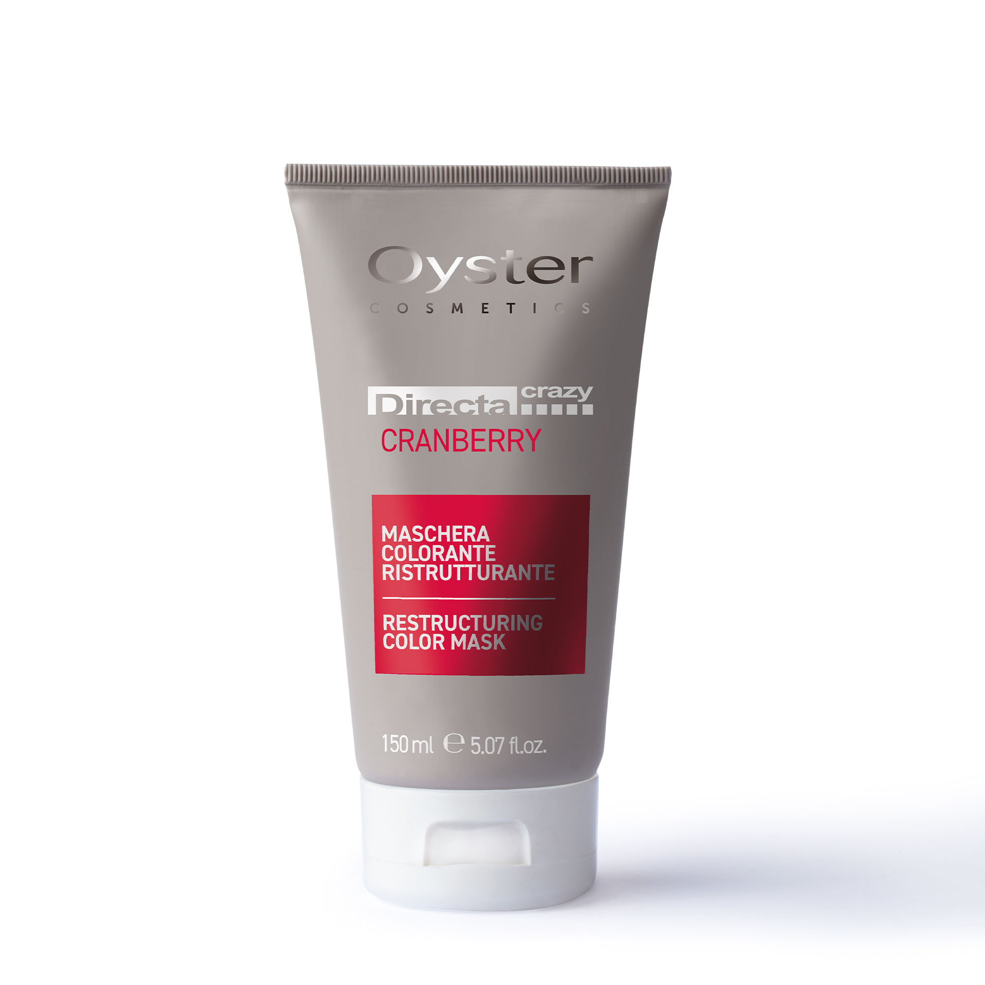 Oyster Cosmetics Тонирующая маска с прям.пиг. DIRECTA CRAZY RESTRUCTURING COLOR MASK CRANBERRY 150ml